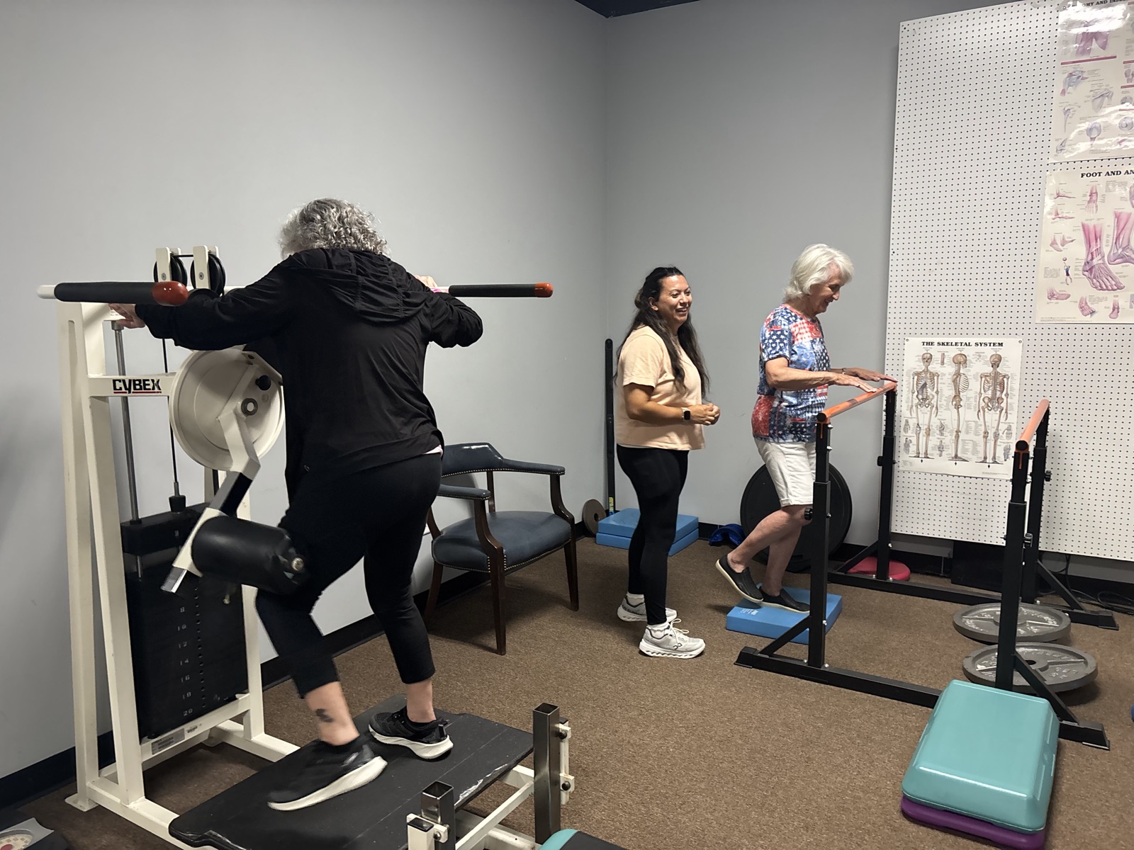 Patients working through their programs with the Body Pros team