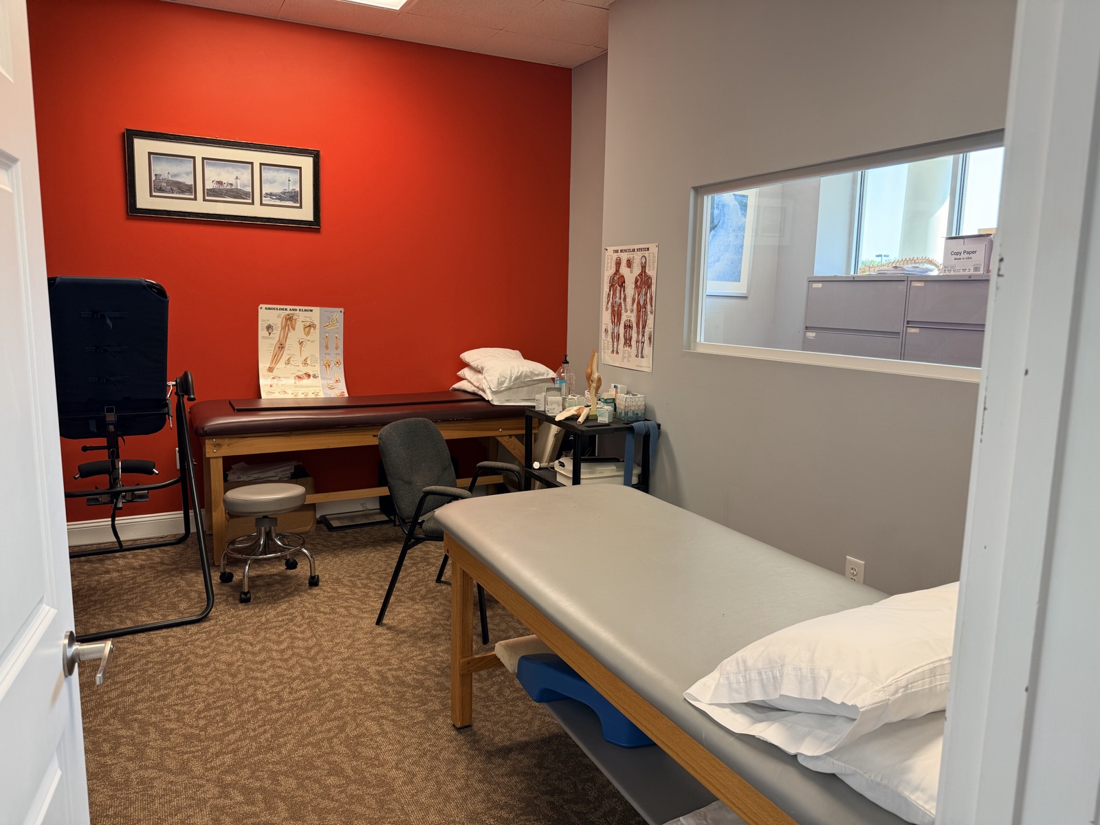 A treatment room at the Cumming clinic